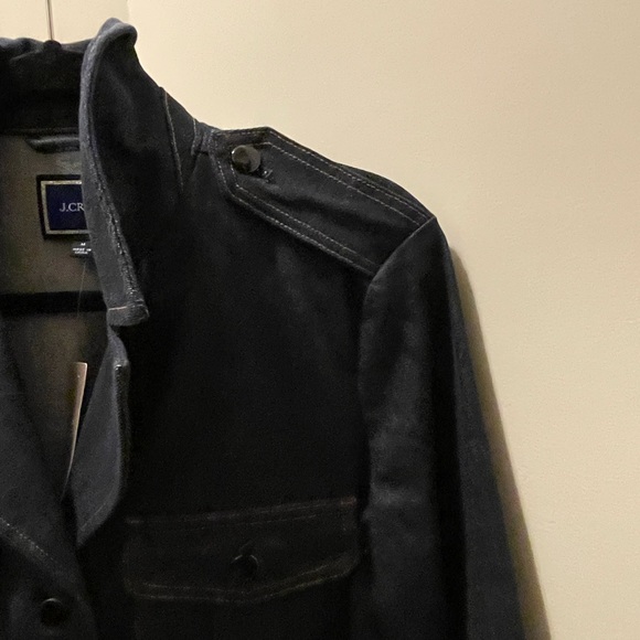 NWT J. Crew Denim Lady coat in Stay Navy Wash - 30% of a Re-imagined fabric - Picture 5 of 14